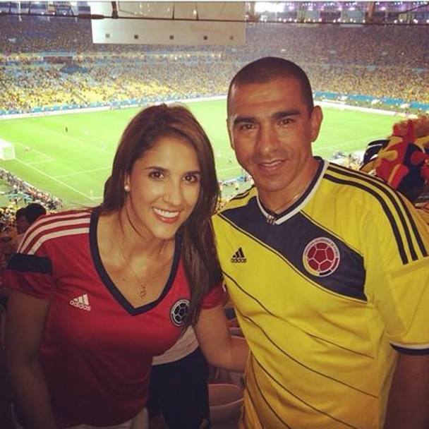 Daniela tifosa colombiana, al Maracana durante i Mondiali (da Instagram)